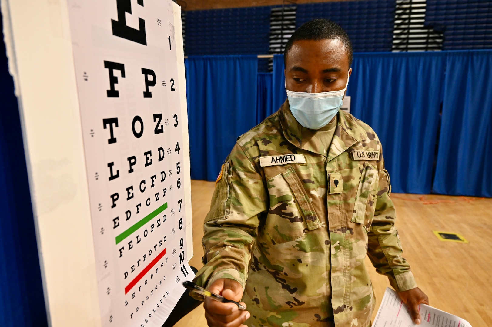 Members of the District of Columbia National Guard undergo Soldier Readiness Processing (SRP), and the Periodic Health Assessments (PHA), at the D.C. Armory, Nov. 2-5, 2023. Both are integral components of the D.C. National Guards commitment to ensure members are deployable and prepared for any mission.