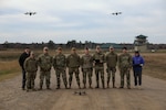 The 133rd Security Forces Squadron out of St. Paul, Minnesota, completed initial training for the Skydio X2D drone at Camp Ripley Training Center in Little Falls, Minnesota, Nov. 13-15, 2023. The eight enlisted Airmen are the first National Guard troops to become certified on the X2D drone.