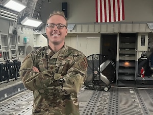 Maj. (Dr.) Gregory Taylor, 434th Aerospace Medicine Squadron emergency medical services director, poses for a photo.