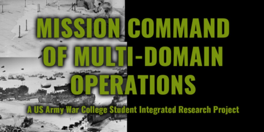 Cover for Mission Command of Multi-Domain Operations