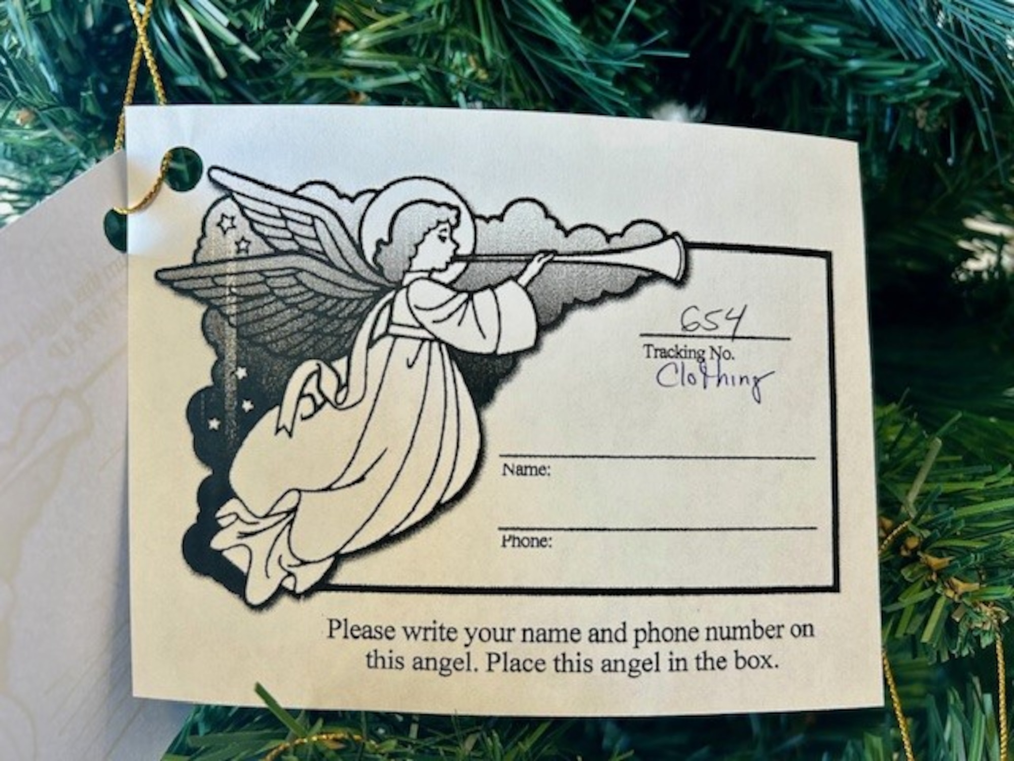A white paper angel