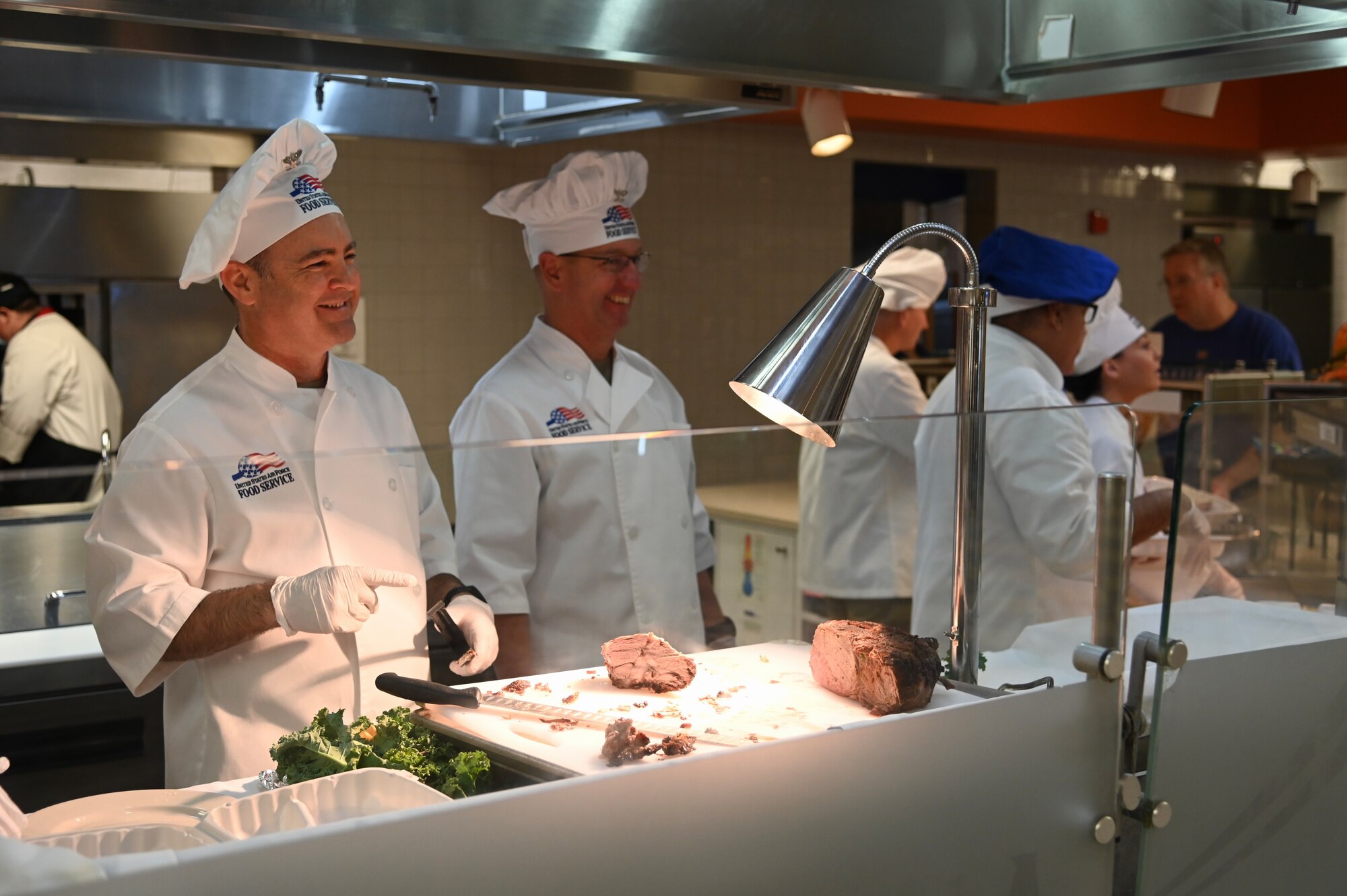 vandneberg leadership serves thanksgiving meals to airmen and guardians