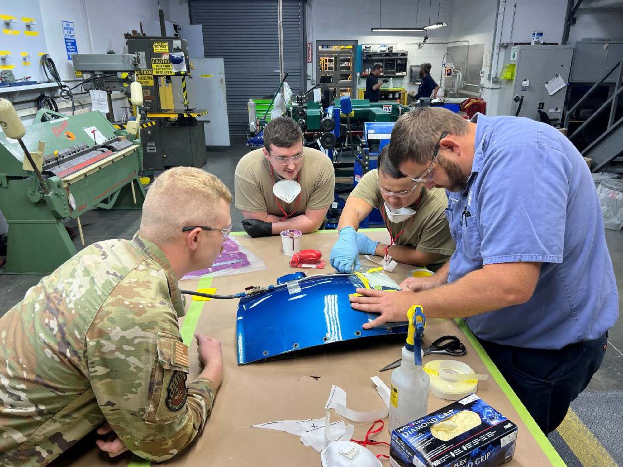 people observe prep work