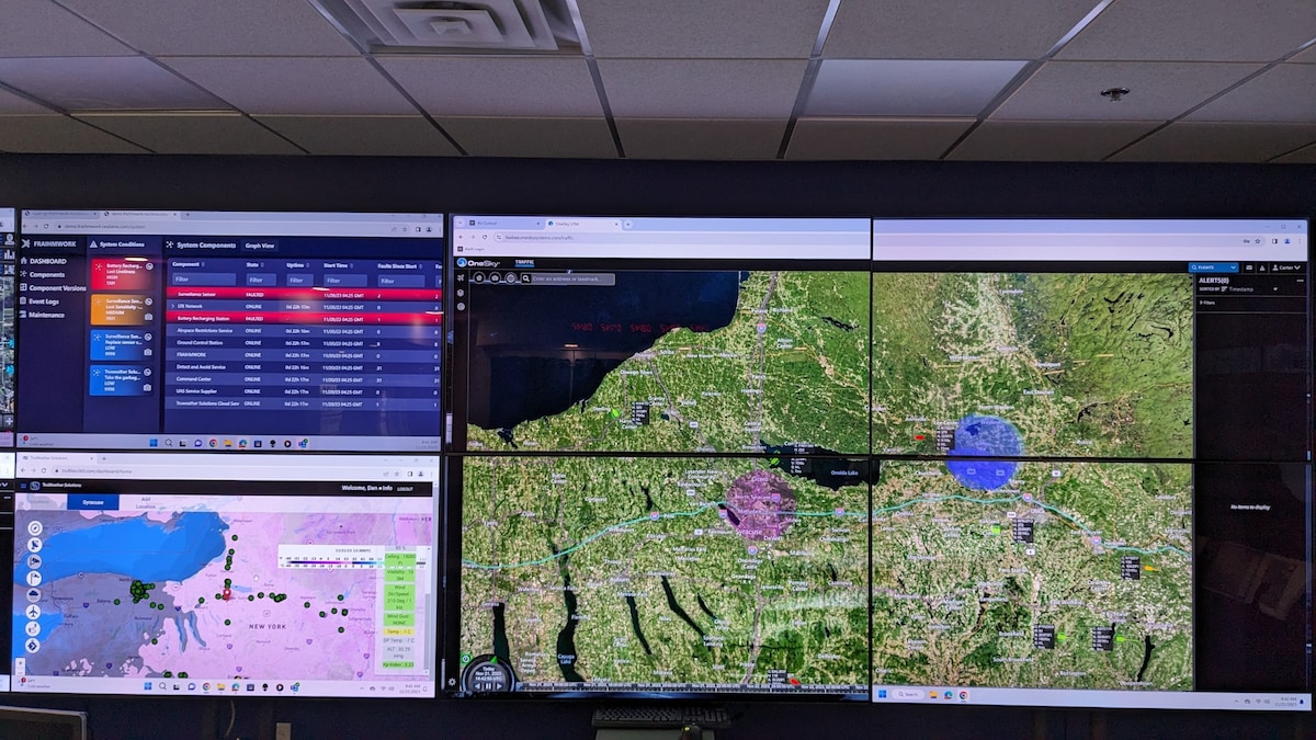 AFWERX is partnering with NASA to develop a digital operations center for future Advanced Air Mobility efforts through the Civilian Commercialization Readiness Pilot Program awardee, ResilienX. (Photo by Andrew Carter)