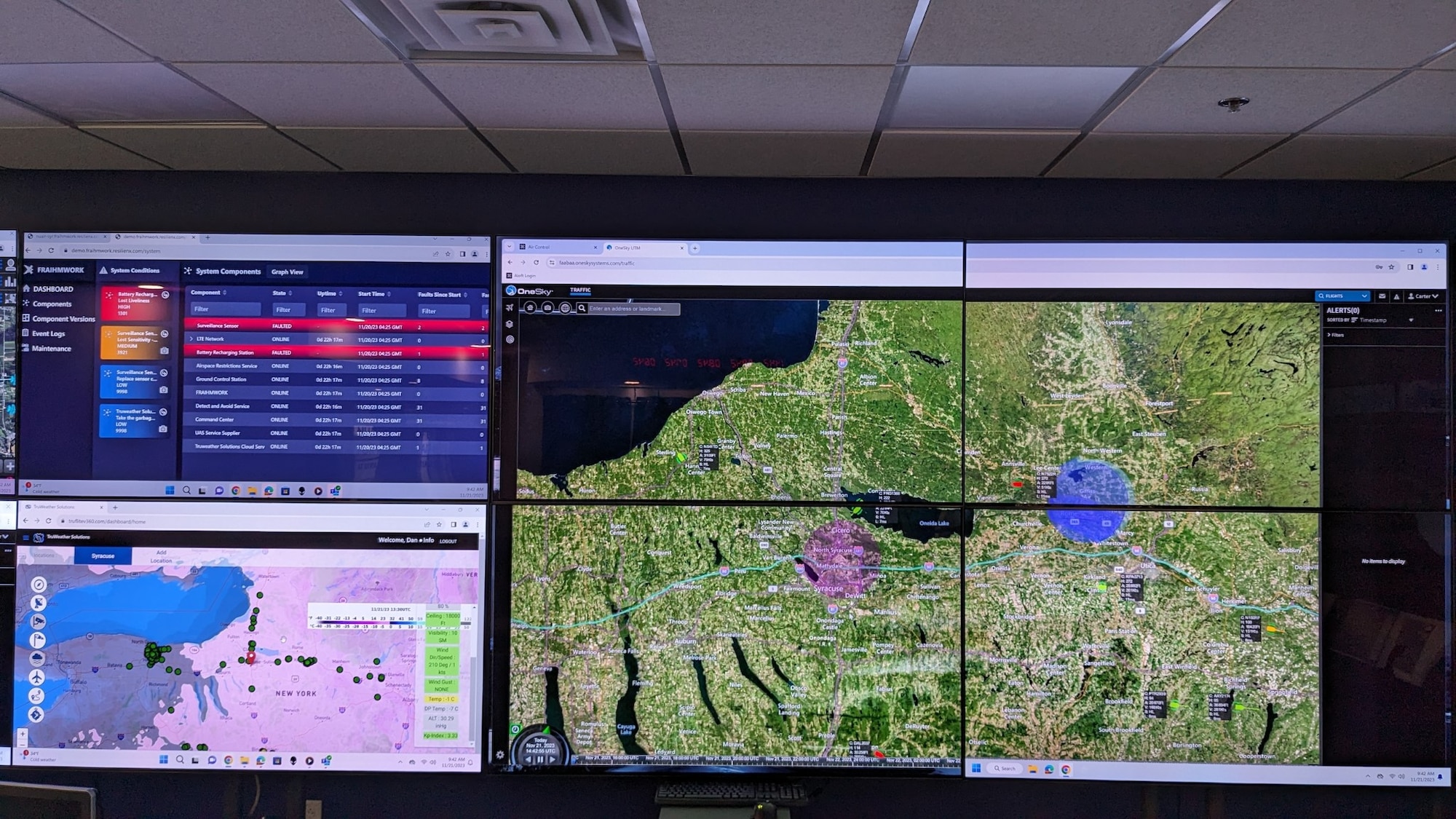 AFWERX is partnering with NASA to develop a digital operations center for future Advanced Air Mobility efforts through the Civilian Commercialization Readiness Pilot Program awardee, ResilienX. (Photo by Andrew Carter)