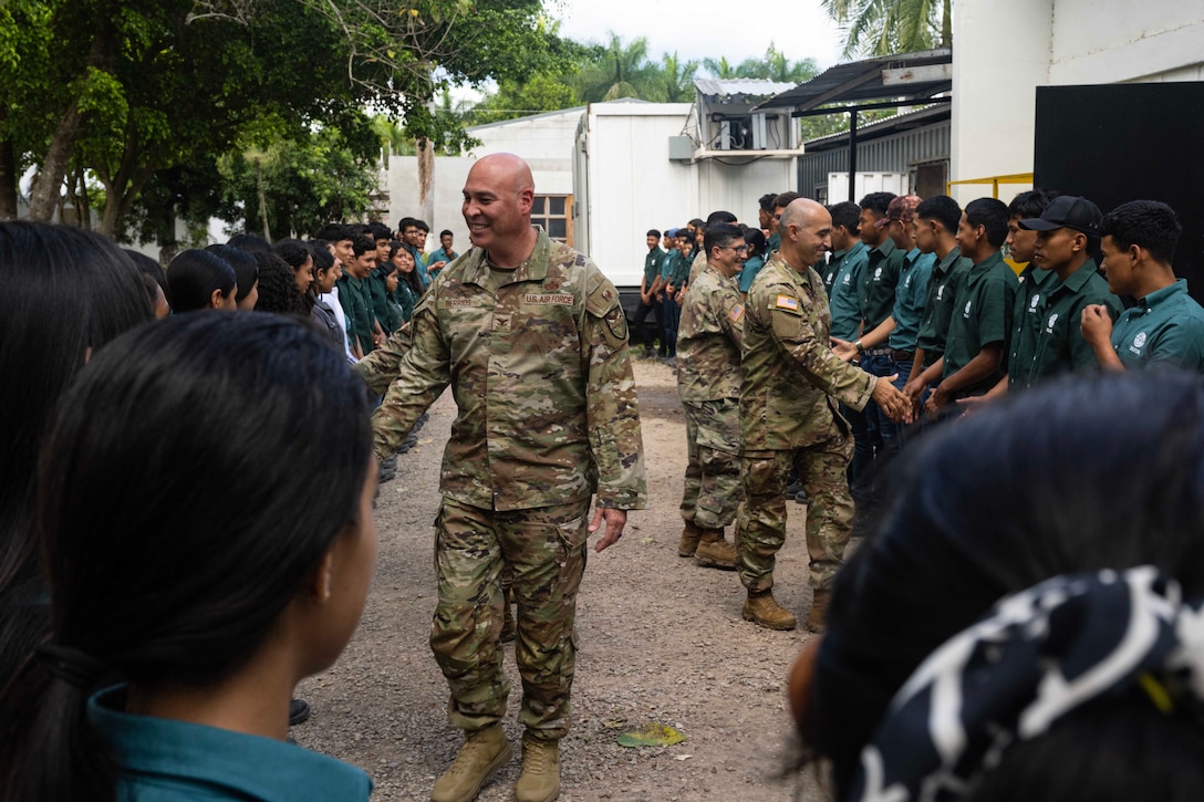 Joint Task Force-Bravo, U.S. Southern Command and the Honduras Ministries of Education and Agriculture partnered to dontate $25,000 in construction materials to expand the school's cafeteria for approximately 300 low-income students receiving specialized technical education.