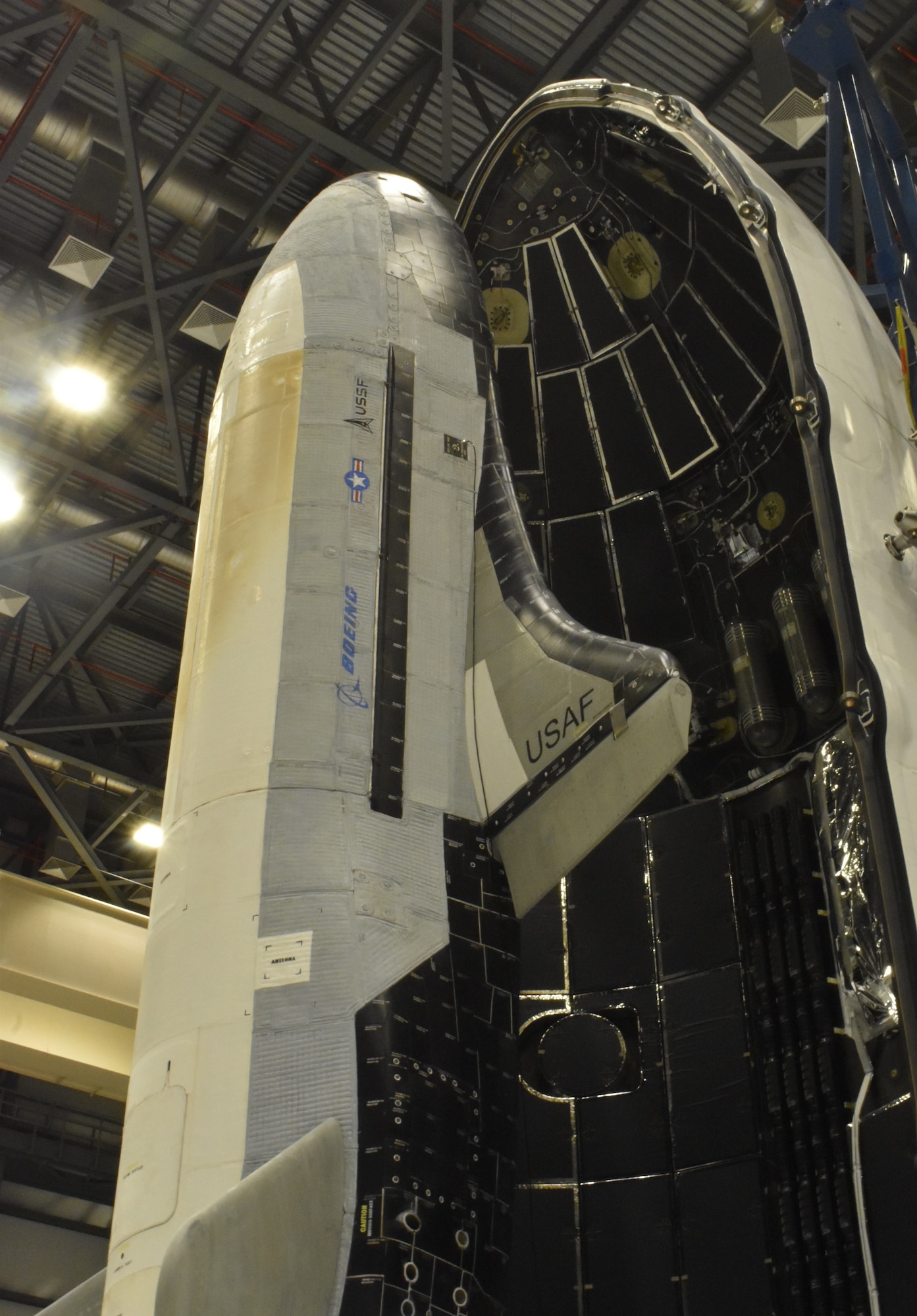 X-37B featuring the United States Space Force logo for the first time.