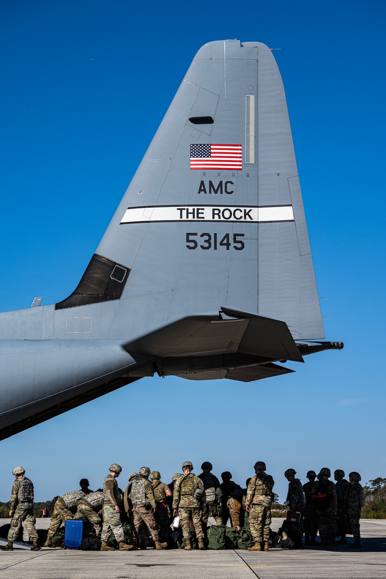 C-130 pilot prepares for take-off
