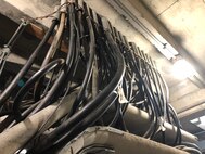 Progress photo of the Electrical & Controls Upgrade project for the McNary Navigation Lock