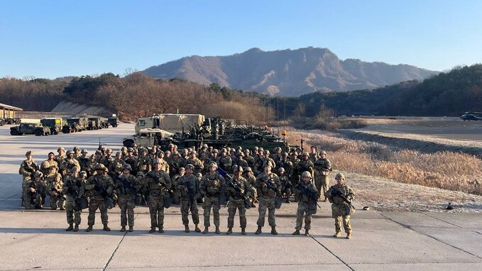 American Soldiers from the 59th Chemical, Biological, Radiological, Nuclear (CBRN) Company (Hazardous Response) "Mountain Dragons" are bolstering the Republic of Korea-U.S. Alliance combined defense posture during a rotational deployment near the Korean Demilitarized Zone. Since arriving in South Korea in July 2023, the Fort Drum, New York-based CBRN company has trained with maneuver forces for a wide variety of combat missions. Courtesy photo.