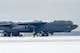 A B-52H Stratofortress taxis on the main parking area at Minot Air Force Base, North Dakota, Nov. 27, 2023. In a conventional conflict, the B-52H can perform strategic attack, close-air support, air interdiction, offensive counter-air and maritime operations. (U.S. Air Force photo by Airman 1st Class Alexander Nottingham)