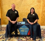 Chris Carr and Liz Fonk of the United States Military Entrance Procession Command (USMEPCOM) attend a hiring event in Washington D.C. Carr and Fonk are members of the newly launched Talent Acquisition Division (TAD), seeking new talent for USMEPCOM across the U.S.