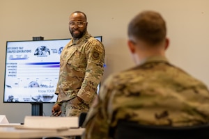 The course focused on four main topics of interest: understanding Generation Z Airmen, the difference between good and toxic leadership, subconscious bias and emotional intelligence. (U.S. Air Force photo by Airman 1st Class Zachary Foster)