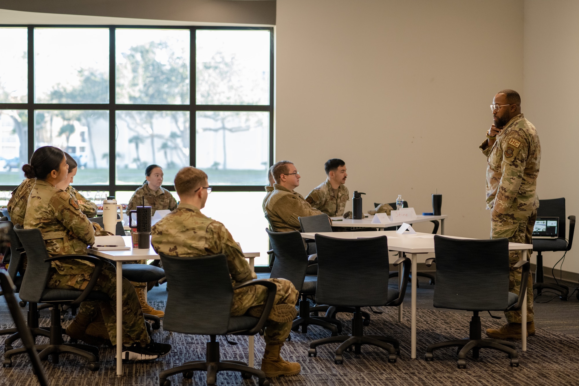 The course focused on four main topics of interest: understanding Generation Z Airmen, the difference between good and toxic leadership, subconscious bias and emotional intelligence. (U.S. Air Force photo by Airman 1st Class Zachary Foster)