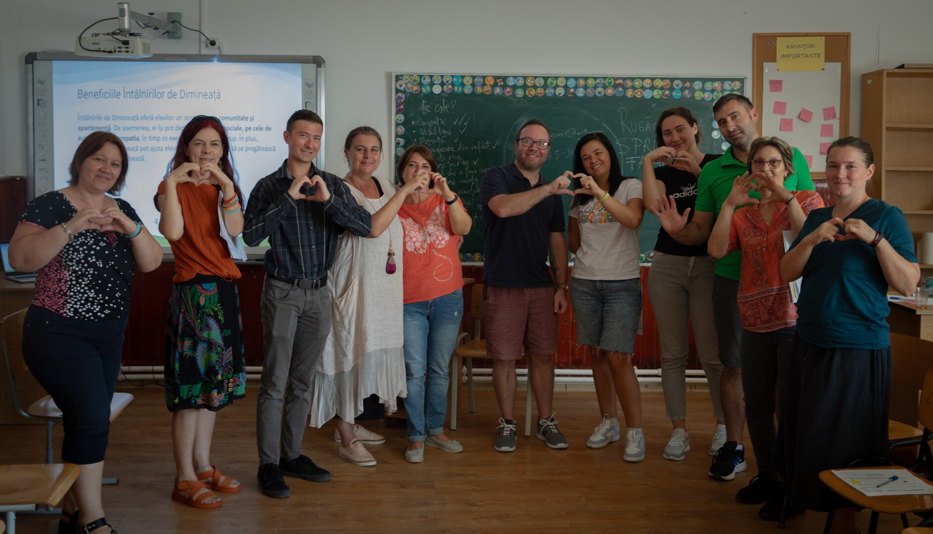 U.S. Army Maj. Sean Q. Spooner, a New York National Guardsman assigned to the 10th Mountain Division, third from left, poses for a photo with teachers from the Targusor School during a volunteering event in Targusor, Romania, Sept. 6, 2023. The Soldiers assigned to Mihail Kogălniceanu Air Base, Romania, volunteered for the event as part of the U.S. commitment to enhance relationships with partner countries and allies.