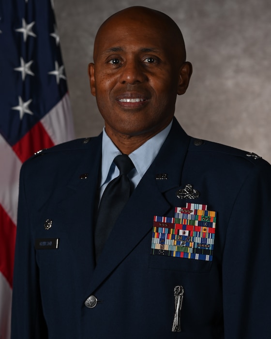 A photo of Col. Rofelio Grinston, Commander 5th Medical Group, poses for a photo at Minot Air Force Base, North Dakota, Oct. 2, 2023.