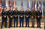 Ten officer candidates enrolled in the Virginia Army National Guard’s Officer Candidate School receive their commissions Sept. 17, 2023, at a ceremony held at Fort Barfoot, Virginia. The candidates were part of the traditional OCS Class 65, as well as accelerated Classes 66A and 66B. During the ceremony, they took the oath of office, and were then pinned with second lieutenant rank by family and friends. Col. Kurt K. Kobernik, commander of the 183rd Regiment, Regional Training Institute, served as the guest speaker for the event, while the 29th Division Band provided musical accompaniment. (U.S. Army National Guard photo by Sgt. 1st Class Terra C. Gatti)