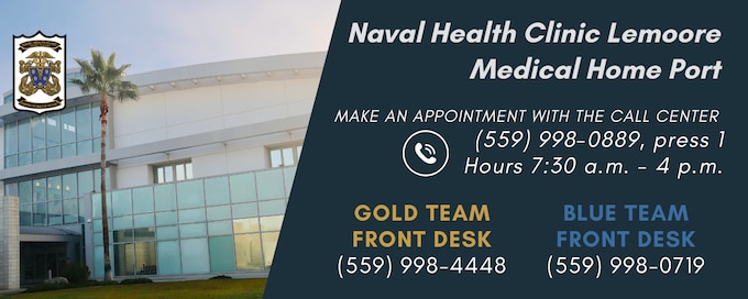 Naval Health Clinic Lemoore Medical Home Port phone numbers
