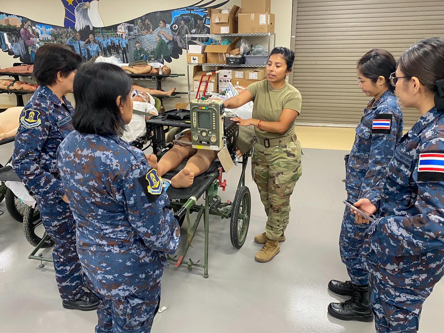 The 59th MDW collaborated with the RTAF to foster strong international relations by providing them with valuable first-hand experience in patient care practices.