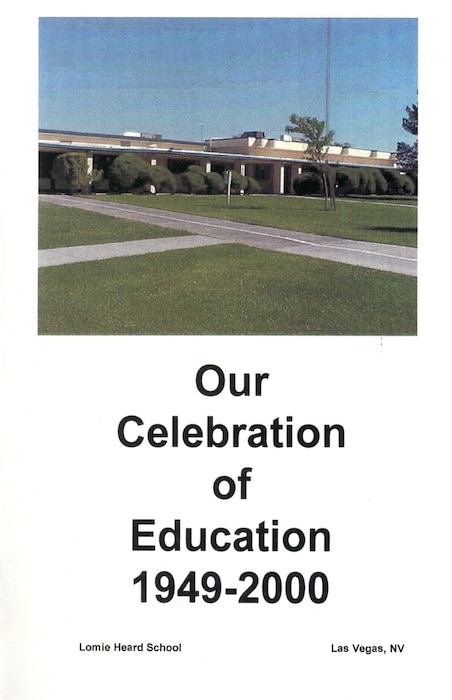 Program from Lomie G. Heard Elementary School 51st anniversary event.