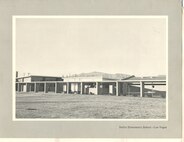 Lomie G. Heard Elementary School “Desert Hawks” mascot logo and facility on Nellis Air Force Base. The school is the only Clark County school on a military base.