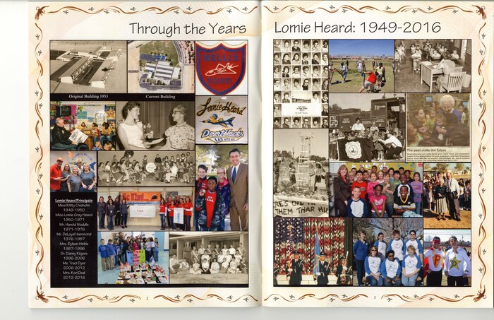 Program from the Lomie Gray Heard Elementary School closing event.