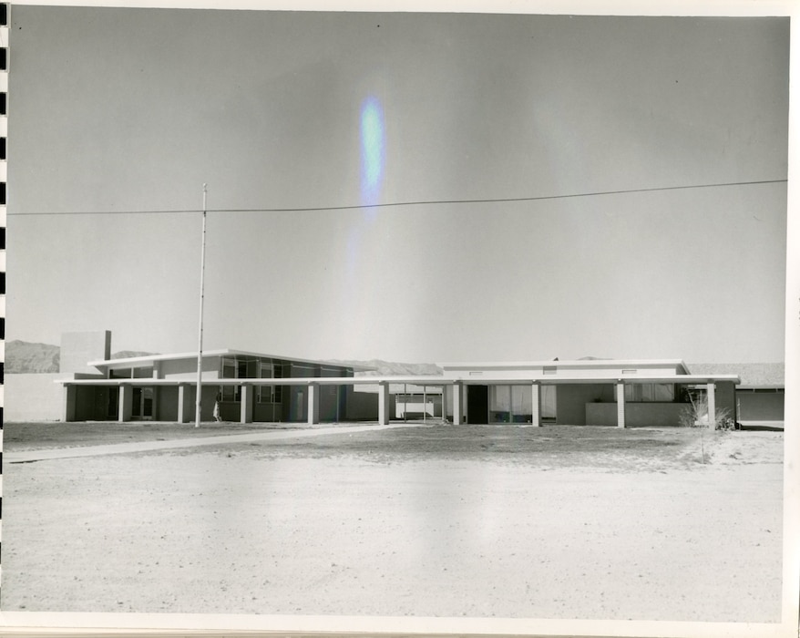 Main entrance to the school, from the South looking North, undated.