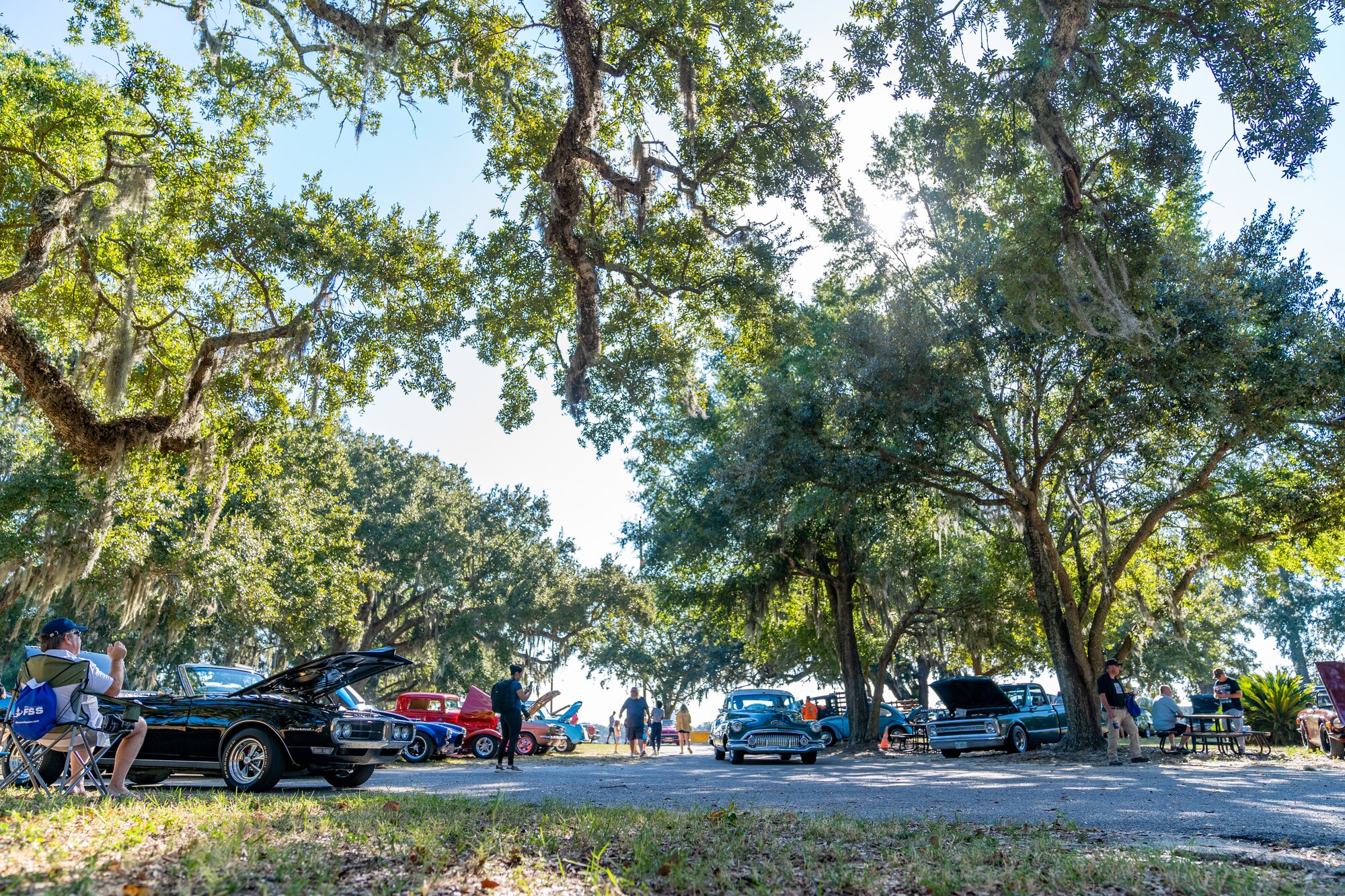 U.S. Airmen, their families and friends attend the 2023 Cruisin' Keesler competition at Keesler Air Force Base, Mississippi, Sept. 30, 2023.