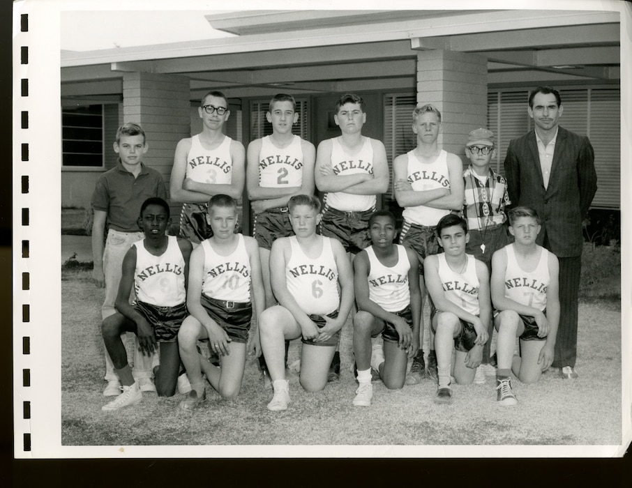 School basketball team, undated.