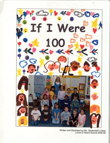 Class card made for Ms. Heard’s 100th birthday visit to the school, 2006.