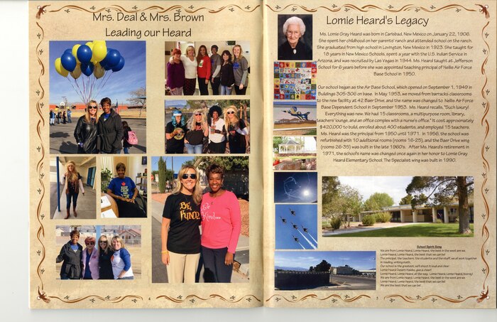 Program from the Lomie Gray Heard Elementary School closing event.