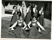 School cheerleaders, undated.