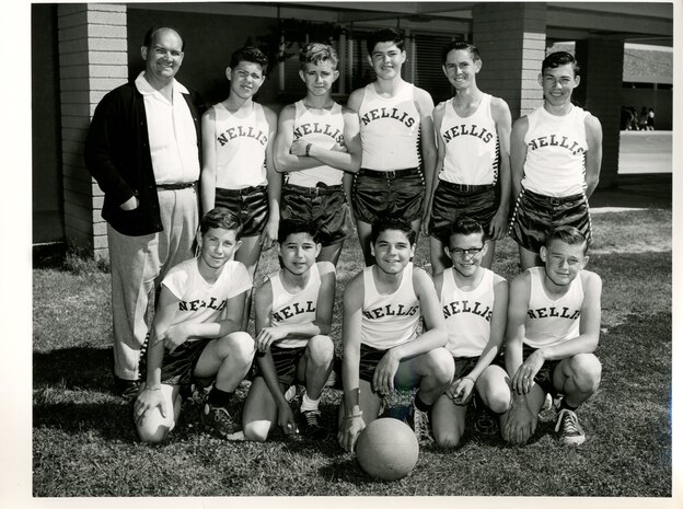 School basketball team, undated.