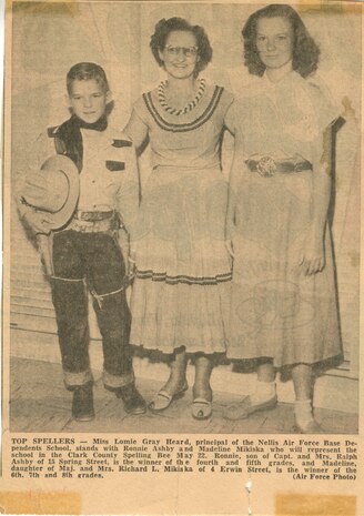 School spelling bee winners, date unknown.