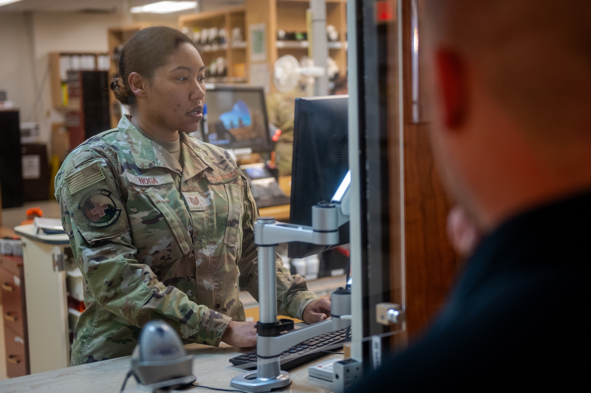 Photo of medical administrative work and operations.