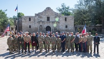 Brig. Gen. Christopher R. Amrhein, Air Force Recruiting Service commander, speaks to attendees during the annual Joint Recruiting Commanders Conference, San Antionio, TX, Sept. 20, 2023.