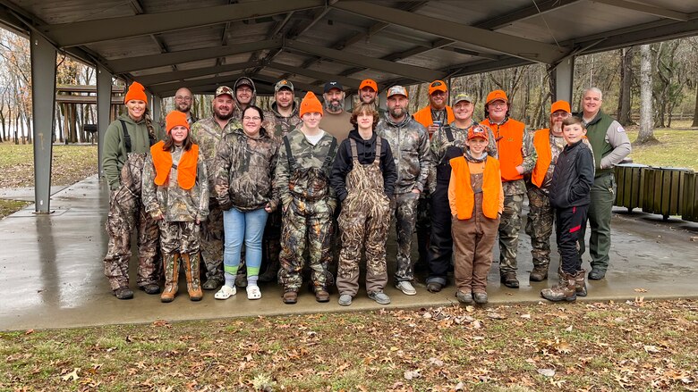 The U.S. Army Corps of Engineers Nashville District announces that its time for hunters between the ages of 10 and 16 to apply for the 12th Annual Defeated Creek Youth Deer Management Hunt at Cordell Hull Lake. This is a photo of youth hunters that participated Dec. 3, 2022, at Defeated, Tennessee. (USACE Photo)