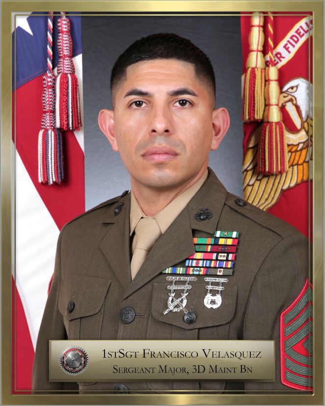 First Sergeant Francisco Velasquez > 3d Marine Logistics Group > Leader ...