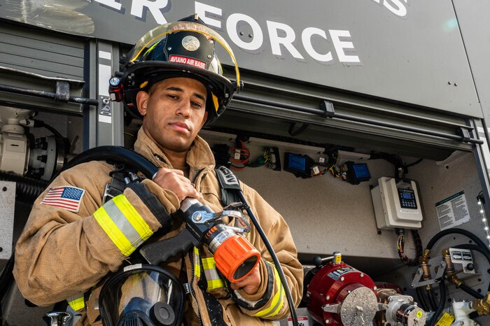 Senior Airman Cash poses for a photo.