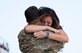 Airmen are welcomed home from deployment by family and friends on the flight line