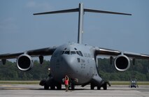 Airmen are welcomed home from deployment by family and friends on the flight line
