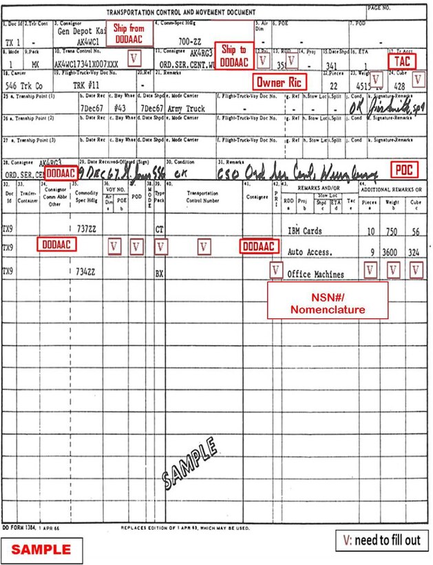 Sample form
