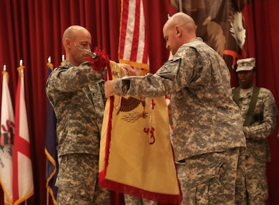 529th CSSB unfurls colors, begins mission in Kuwait