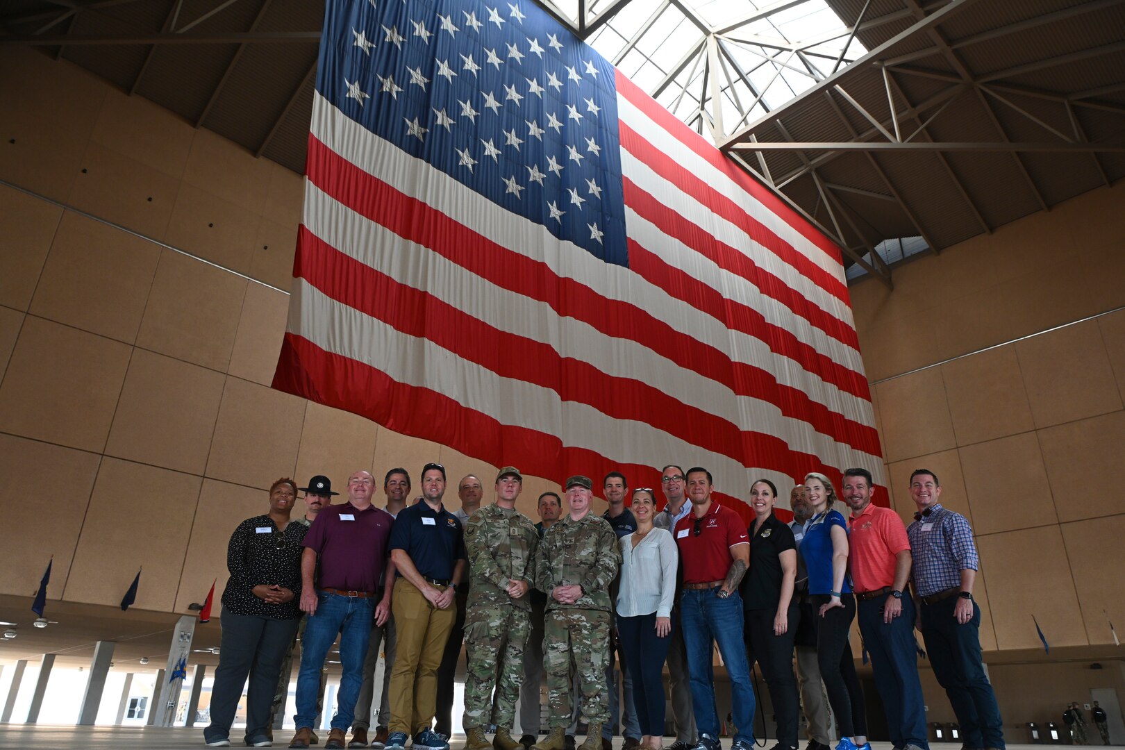 6th Air Refueling Wing leadership and MacDill Air Force Base civic leaders tour the 331st Training Squadron Airman Training Complex, at JBSA-Lackland, Texas, Sept. 29, 2023.