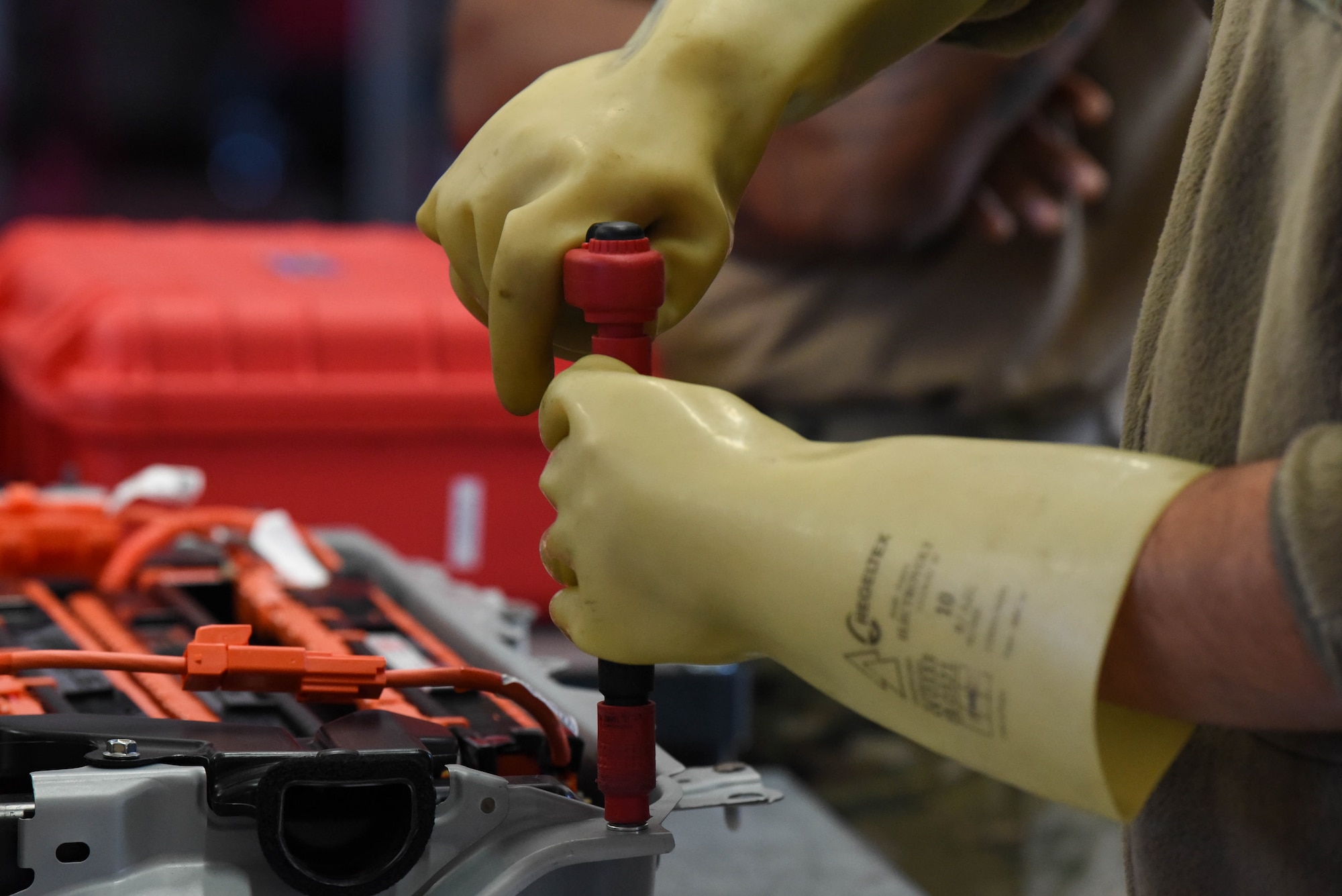 Service member uses a torque wrench.