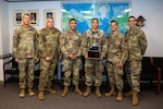 Army Gen. Daniel Hokanson, chief of the National Guard Bureau, meets with the National Guard cyber team that won the 2022 SANS NetWars Department of Defense Services Cup cybersecurity competition at the Pentagon Sept. 22, 2023. Teams from all service branches took part in the two-day competition, with the Guard team taking top honors for the third consecutive year.