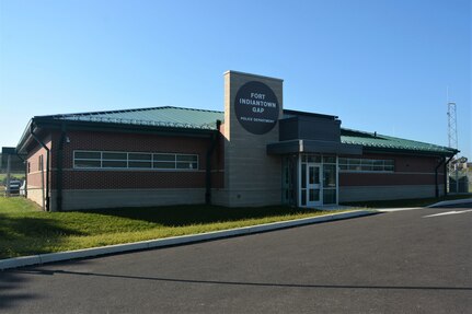 A new police station opened recently at Fort Indiantown Gap, replacing two World War II-era buildings the police department had been using. (Pennsylvania National Guard photo by Brad Rhen)