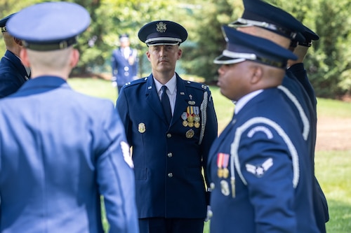 Air Force Reserve Chaplain (Capt.) Andrew Lloyd has presided at more than 300 funerals at Arlington National Cemetery. (Courtesy photo)