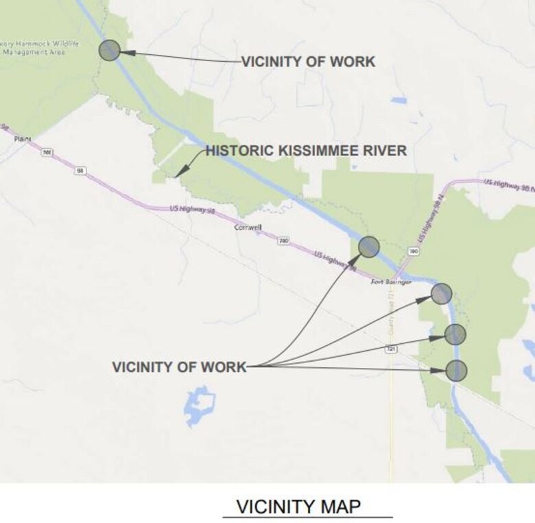 Kissimmee River Restoration Project Navigational Warning Signage Vicinity Map