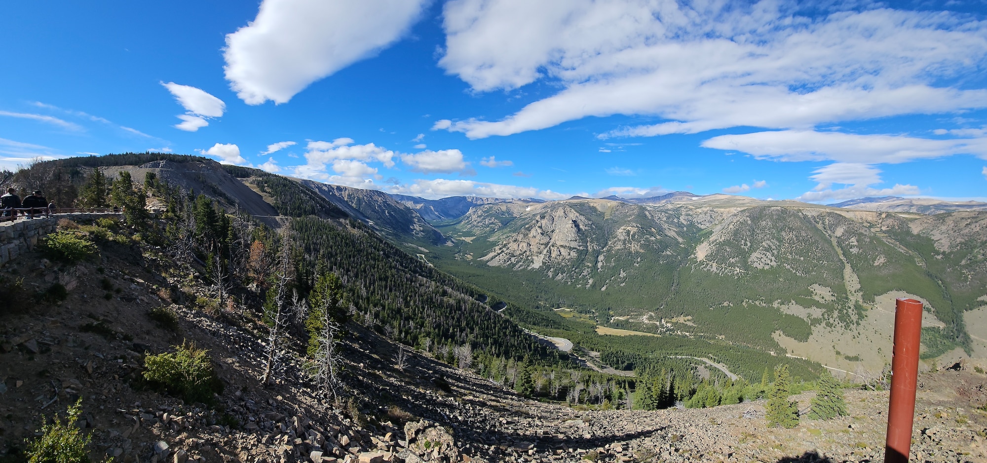 beautiful scenery of mountains off the Beartooth Highway